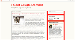 Desktop Screenshot of isaidlaughdammit.blogspot.com