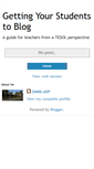 Mobile Screenshot of gettingyourstudentstoblog.blogspot.com