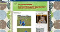 Desktop Screenshot of bauergrandkids.blogspot.com