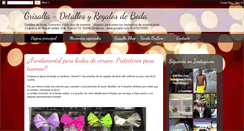 Desktop Screenshot of detallesparabodas.blogspot.com