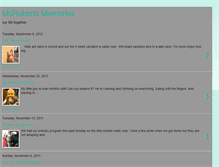 Tablet Screenshot of mcrobertsmemories.blogspot.com
