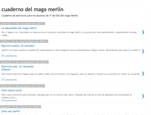 Tablet Screenshot of cuadernodelmagomerlin.blogspot.com
