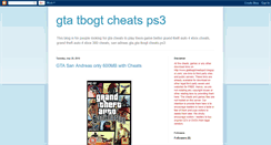 Desktop Screenshot of gtatbogtcheatsps3.blogspot.com