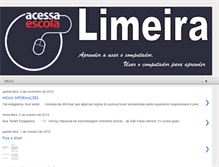 Tablet Screenshot of acessalimeira.blogspot.com