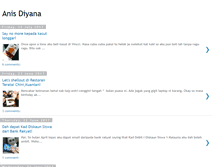 Tablet Screenshot of anis-diyana.blogspot.com