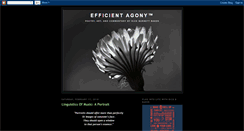 Desktop Screenshot of efficientagony.blogspot.com