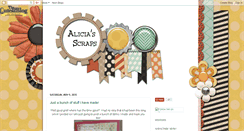 Desktop Screenshot of aliciasscraps.blogspot.com