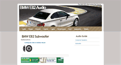 Desktop Screenshot of bmw-e82-audio.blogspot.com