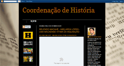 Desktop Screenshot of coordenacaodehistoria.blogspot.com