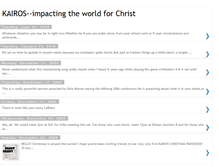 Tablet Screenshot of kairosimpactingforchrist.blogspot.com