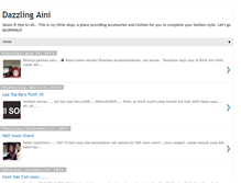 Tablet Screenshot of dazzlingaini.blogspot.com
