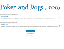 Tablet Screenshot of pokeranddogs.blogspot.com