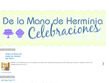 Tablet Screenshot of delamanodeherminiacelebraciones.blogspot.com