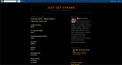 Desktop Screenshot of justgetstrong.blogspot.com