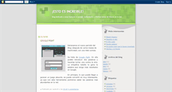 Desktop Screenshot of estoesincreible.blogspot.com