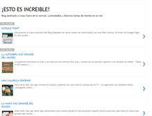 Tablet Screenshot of estoesincreible.blogspot.com