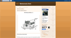 Desktop Screenshot of democracia-cero.blogspot.com