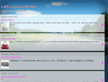 Tablet Screenshot of ladyluciacollection.blogspot.com