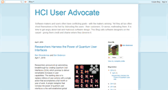 Desktop Screenshot of hci-user-advocate.blogspot.com