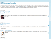 Tablet Screenshot of hci-user-advocate.blogspot.com