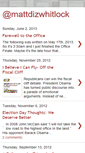 Mobile Screenshot of mattdizwhitlock.blogspot.com
