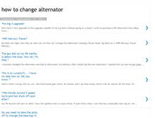 Tablet Screenshot of howtochangealternator.blogspot.com