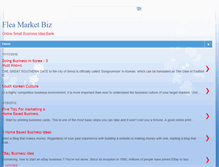 Tablet Screenshot of fleamarketbiz.blogspot.com
