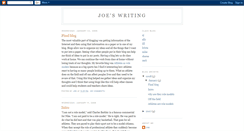 Desktop Screenshot of joesbhswriting.blogspot.com