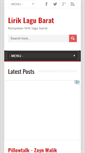 Mobile Screenshot of liriklagu-barat.blogspot.com