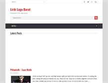 Tablet Screenshot of liriklagu-barat.blogspot.com