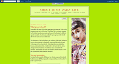 Desktop Screenshot of chemyinmylife.blogspot.com