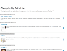 Tablet Screenshot of chemyinmylife.blogspot.com