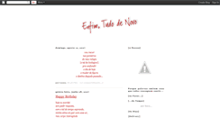 Desktop Screenshot of enfimtudodenovo.blogspot.com