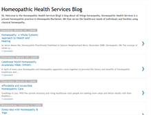 Tablet Screenshot of homeopathichealthservices.blogspot.com