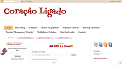 Desktop Screenshot of coracaoligado.blogspot.com