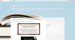 Desktop Screenshot of defensoresdelafe.blogspot.com