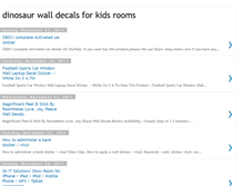 Tablet Screenshot of dinosaurwalldecalsforkidsrooms.blogspot.com