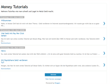 Tablet Screenshot of moneytutorials.blogspot.com