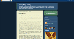 Desktop Screenshot of everythingbunny.blogspot.com