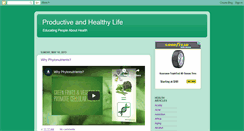 Desktop Screenshot of productiveandhealthy.blogspot.com