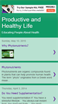 Mobile Screenshot of productiveandhealthy.blogspot.com