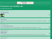 Tablet Screenshot of productiveandhealthy.blogspot.com