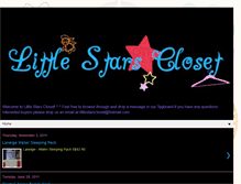 Tablet Screenshot of littlestarscloset.blogspot.com