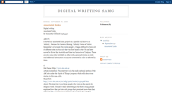 Desktop Screenshot of digitalwritting.blogspot.com