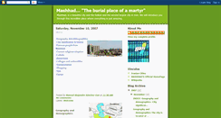 Desktop Screenshot of mashhadguide.blogspot.com
