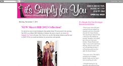 Desktop Screenshot of itssimplyforyouboutique.blogspot.com