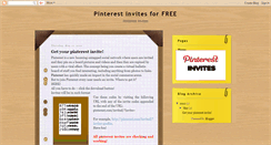 Desktop Screenshot of pinterestinvitecode.blogspot.com