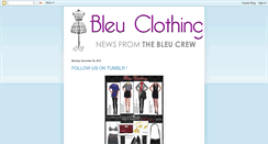 Desktop Screenshot of bleuclothing.blogspot.com