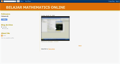Desktop Screenshot of belajarmathematicsonline.blogspot.com