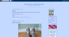 Desktop Screenshot of kittensandknittin.blogspot.com